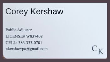 Corey Kershaw - Public Adjuster